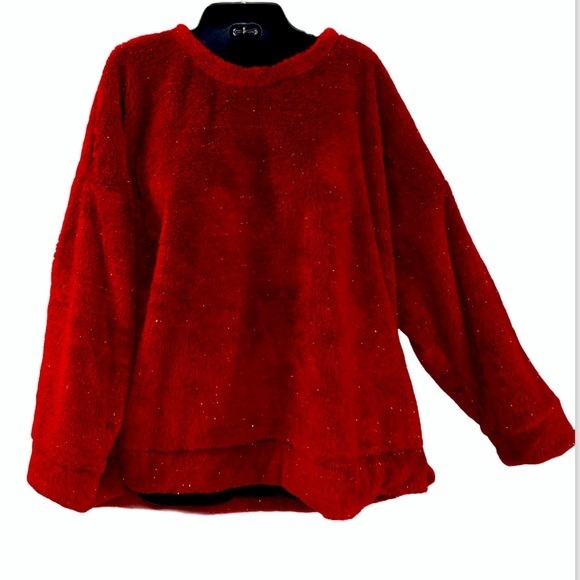 Pretty plush plus size red active top in 22w 24w - Picture 1 of 5